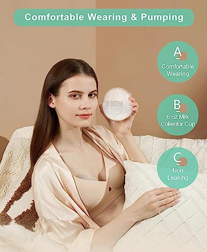 Image of Wearable Breast Pump Accessories Milk Collector Cup Replacement Pump Parts Flange 27mm Compatible with Mommed TSRETE Missaa Mumgaroo S21 /S19 /S18 Pump, Bonus 1pcs Duckbill Valve&Silicone Diaphragm