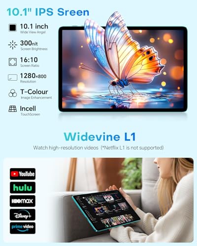 Image of TECLAST 2026 10 inch Android Tablet, P33Case Android 15 Tablet with Keyboard Case Mouse Stylus, 64GB ROM+4TB Expansion,Gemini AI, WiFi 6, 9H 6000mah, 2 in 1 Tablets 10 Accessories Kit for Daily Use