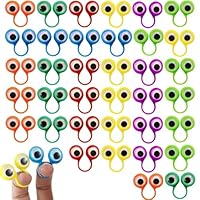 LONZIKP 30 Stück Finger Spielzeug, Augen Fingerpuppen Party Taschen Spielzeug für Kindergeburtstags Halloween Party, mitgebsel kindergeburtstag (colorful)