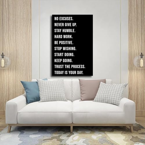 Poster sur toile motivation et citations décoration de bureau - 5