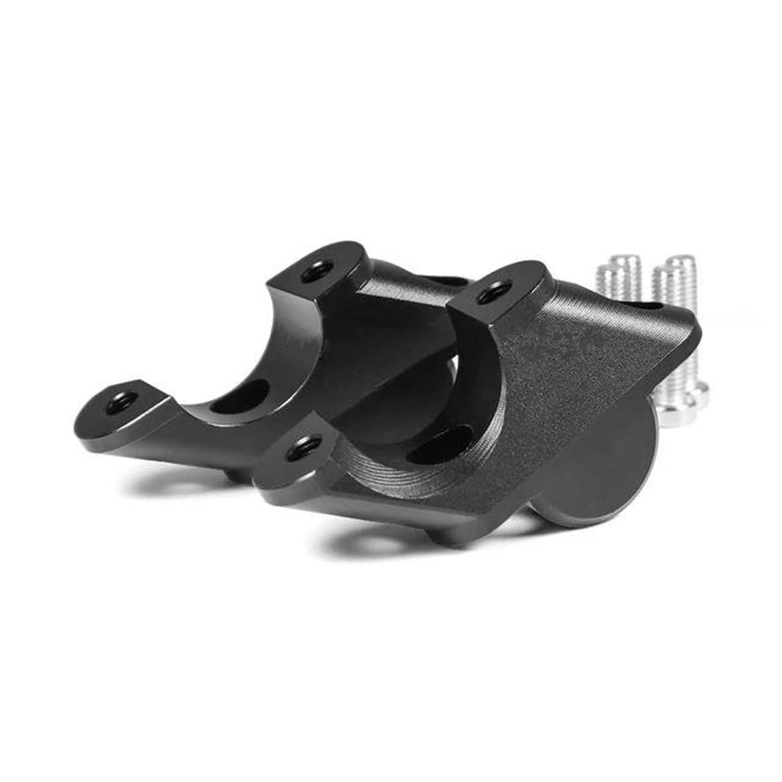 Riser Manubrio Per Moto Per BMW R1200R LC 2015-2019 R1250R 2019-2023 R1200 1250R - Morsetto Arretrato Per Rialzato Riser altezza sollevamento(Nero)