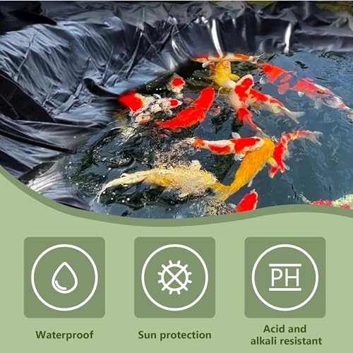 Bâche bassin robuste 550 x 1000 cm pour stopper les fuites de votre cascade de jardin