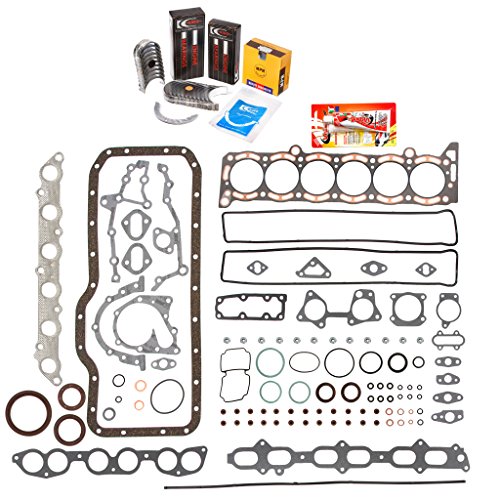Domestic Gaskets Engine Rering Kit FSBRR2023 Compatible With 89-92 Toyota Cressida Supra 3.0 DOHC 7MGE Full Gasket Set, Standard Size Main Rod Bearings, 0.50mm / 0.020