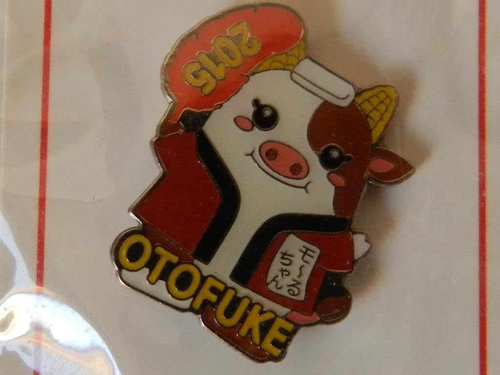 青い牛キャラクターピンバッジ Amazon | キャラChu ピンバッジ 8個 たらいぐま バツ丸