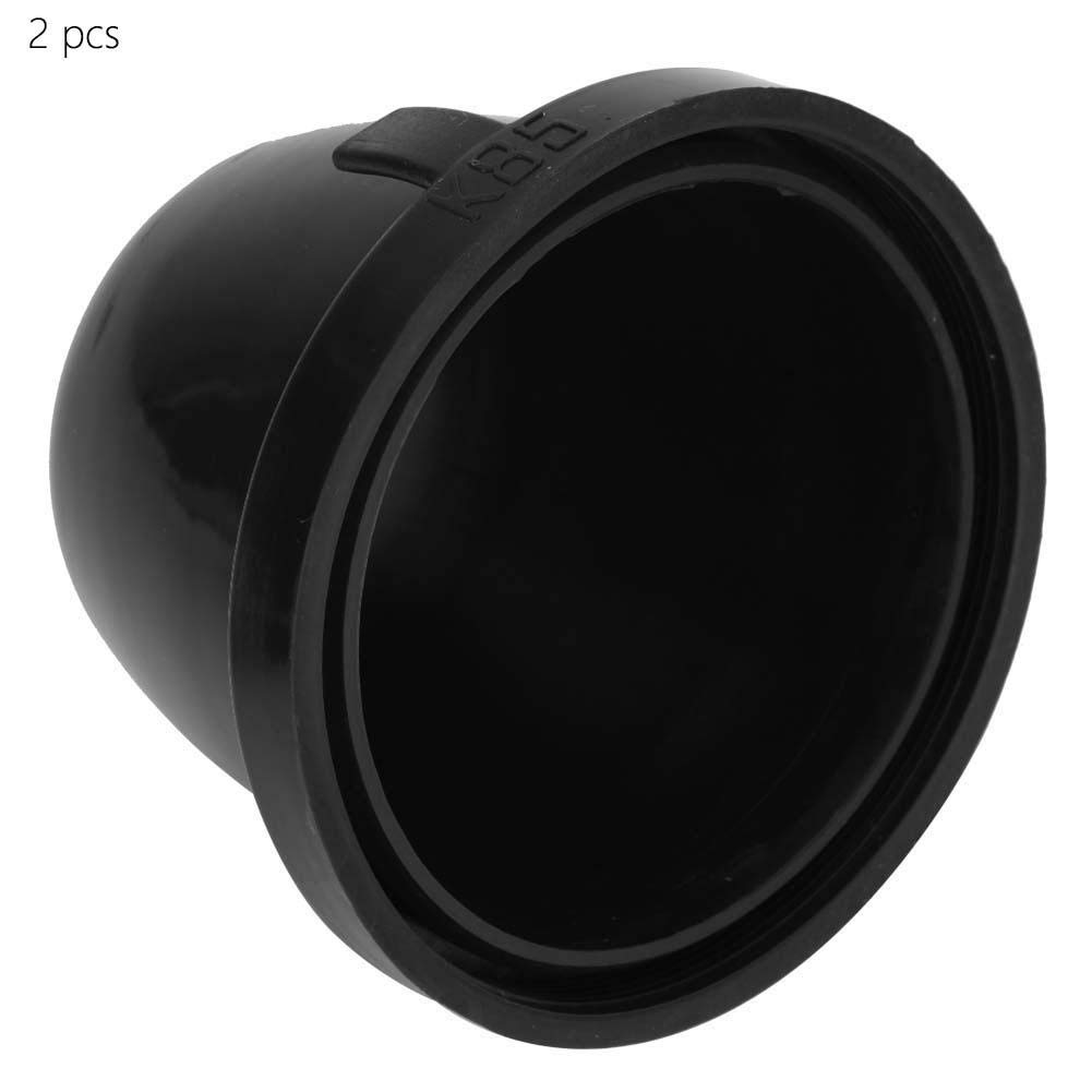 KIMISS Pokrywa przeciwpyłowa do reflektorów LED 85mm, 2 szt., czarna, wodoodporna, uszczelka do lamp samochodowych