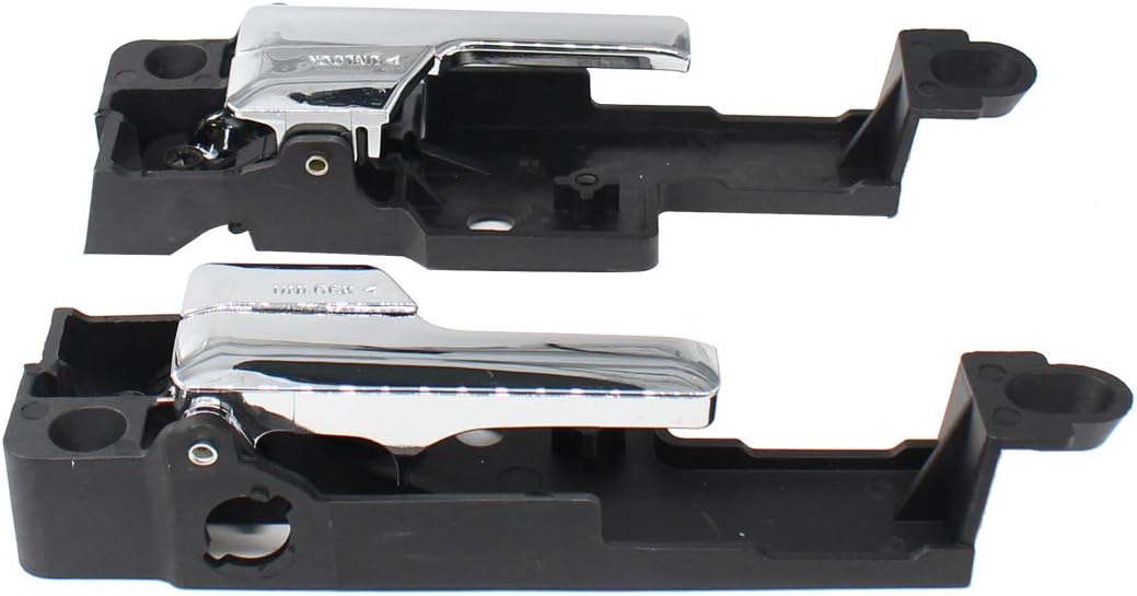 NewYall Interior Door Handles Chrome for Fusion Milan 2006-2011 MKZ 2007-2011 Zephyr 2006 Inner Front Rear Left Driver Right Passenger Side 6E5Z-5422600-A 6E5Z-5422601-B 6E5Z5422601A