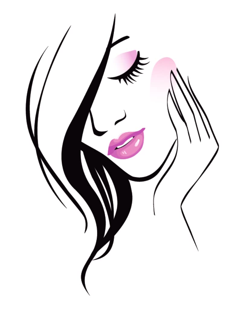 Kaushiki Collection Spa Girl Wall Sticker Image Beauty Parlour Close up Cosmetic Salon Wall Sticker (Multicolor, Size -45Cm X 31Cm)-image-10