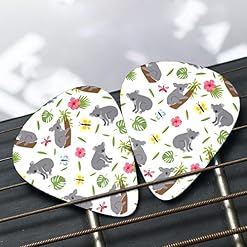Lot de 12 médiators fins et épais pour guitares acoustiques électriques et acoustiques Motif koala sauvage australien - Les Beatles, Paul McCartney, John Lennon, RIngo Starr, George Harrison Lot de 12 médiators fins et épais pour guitares acoustiques électriques et acoustiques Motif koala sauvage australien – Image 7