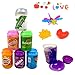 simuer Crystal Slime Putty, 6 Pack Can Soda Slime Soft Magic Clay Rubber Mud DIY Toy for Children Adult 6 Colors