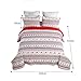 ENCOFT Juego de Colcha Reversible 3 Piezas Colcha Bouti 230x250cm con 2...