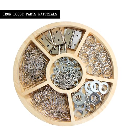 Metal Loose Parts Learning Kit with Magnetic Board and Tray Set, STEAM Activities for Kids Ages 3+, Montessori & Reggio-Inspired Kindergarten Preschool Classroom Materials