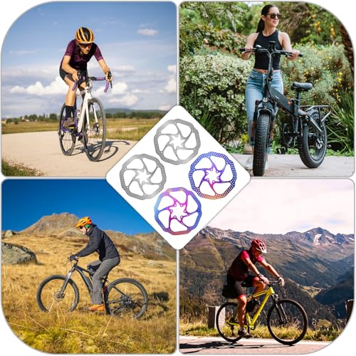 image for BUCKLOS 140mm 160mm 180mm 203mm MTB Disc Brake Rotor with 6 Bolts, Bic