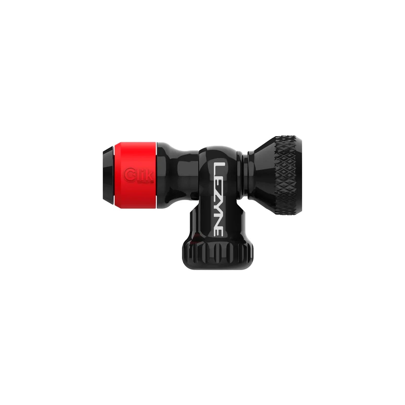LEZYNE CLIK Drive Gonfleur de CO2 avec cartouche de 20 g – Pompe à pneu de vélo en aluminium usiné CNC légère et durable compatible avec la valve Clik | Connexion de flux d'air accrue, internes en
