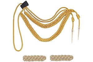 WEBEEDY Golden Aiguillette Epaulettes Shoulder Cords
