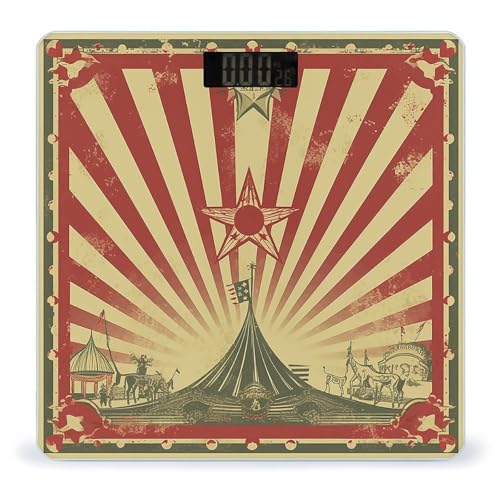 Báscula digital de baño Vintage Circus fondo miniatura 1