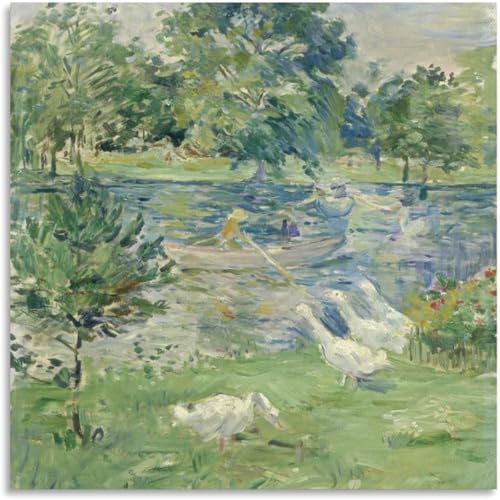 Toile Berthe Morisot paysage impressionniste haute définition vintage