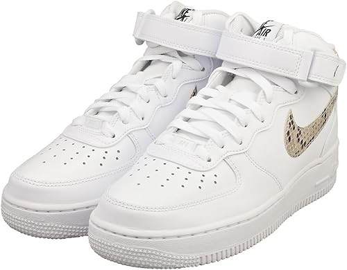 Miniatura 9 de Nike Air Force 1 Mid '07 Leather White 366731-100 para mujer
