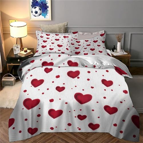 Housse de couette licorne d'hiver 260x220 parure lit microf
