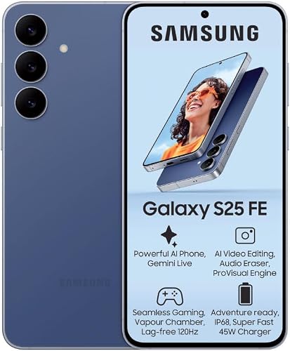 Samsung Galaxy S25 FE 256GB Dual Sim Smartphone, Navy
