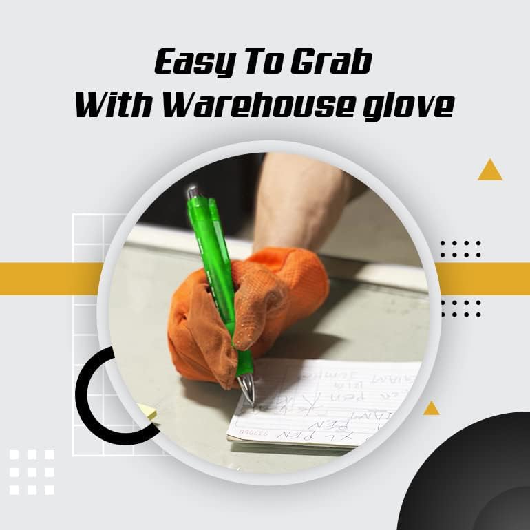 Miniatura 7 de tokuyo Bolígrafos grandes paquete de 3 bolígrafos jumbo de tinta negra con 10 recargas bolígrafo gigante fácil agarre nunca se pierde bueno para