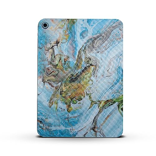Image of MightySkins Carbon Fiber Skin Compatible with Apple iPad 10.9 inch 10th Gen (2022) Full Wrap Kit - Island Swirl | Protective, Durable Textured Carbon Fiber Finish | Easy to Apply | Made in The USA