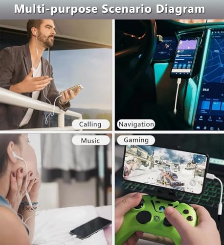 Image of RDG Apple-Original Type C To 3.5 Mm Headphone Audio Jack Adapter, USB C To Aux Connector Splitter, Earphone Converter Cable Only For iPhone 15, iPhone 16, Samsung Galaxy S24 /S23 /S22 /S21 /S20