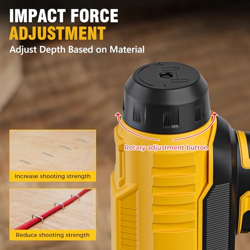 Alloyman 18 Gauge Nail Gun Battery Powered, 2 In 1 Cordless Brad Nailer/Electric Stapler thumb #4