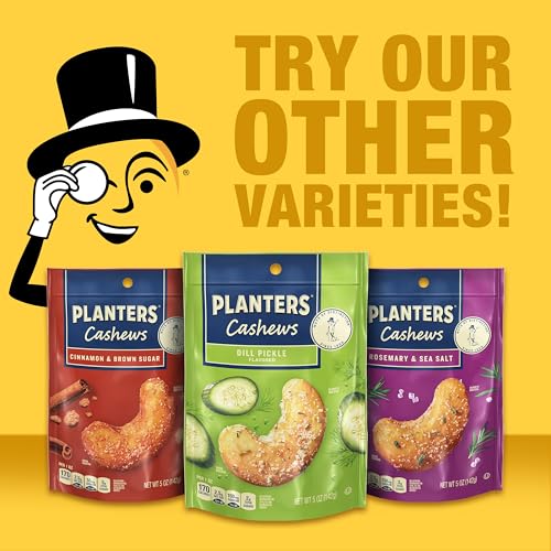 Image of PLANTERS Garlic Chili Crisp Cashews, 5oz Bag (Pack of 4)