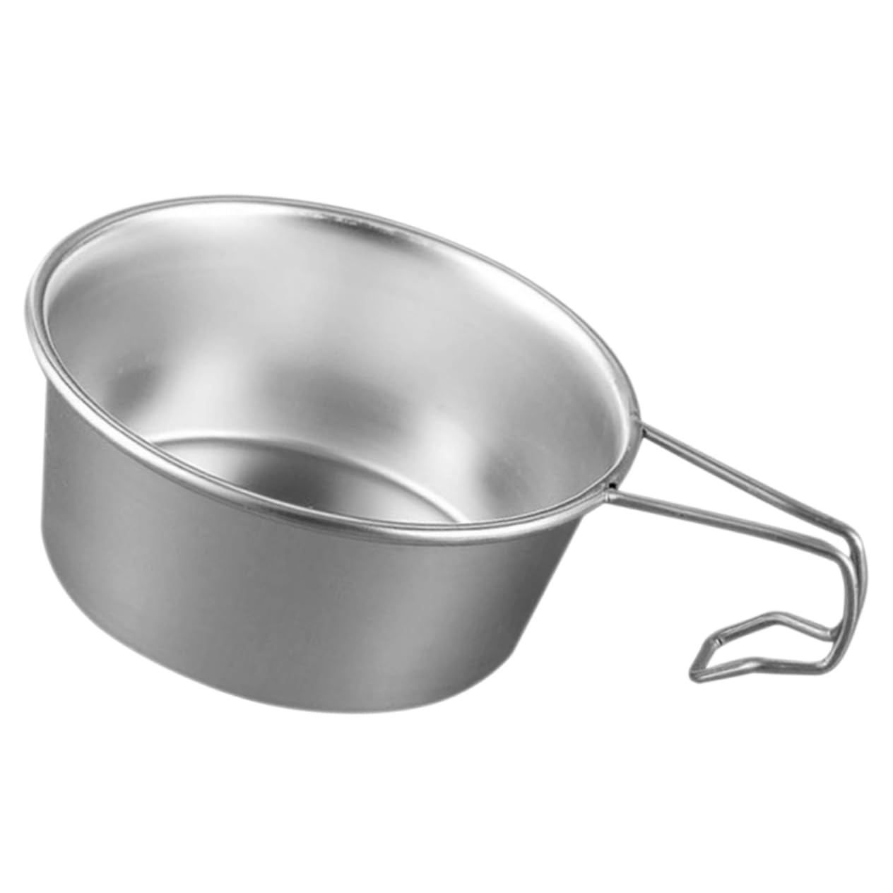 BESPORTBLE Outdoor Stainless Steel Bowl with Handle Lightweight Camping Soup Noodle Bowl for Backpacking Picnics Bbq and Travel Durable Resistant Easy to Clean