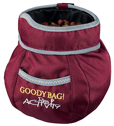 TRIXIE Snack-Tasche - Ringeinsatz für schnellen Zugriff – Verschluss - Befestigungsclip - reflektierende Elemente - mit Kotbeutelspender - diverse Farben - zufällige Auswahl - ø 11 × 16 cm - 32281