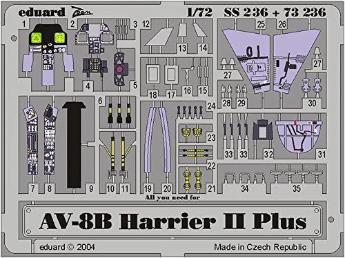 Eduard Accessories 73236 set de détails haut de gamme AV 8B Harrier II