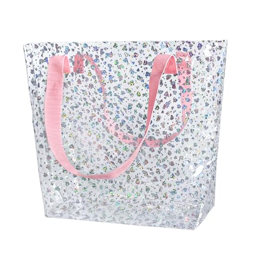 TotePrint Transparente Hologramm-Strandtasche, 31 x 30 x 12 cm, PVC...
