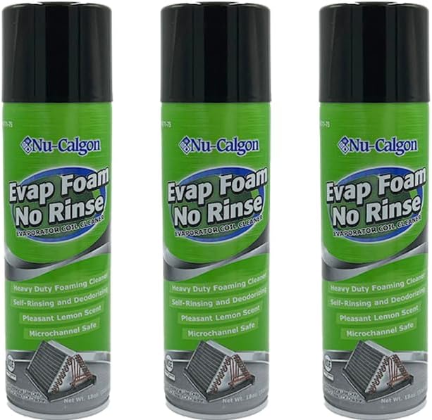 Nu Calgon 4171-75 Evaporator Cleaner, Aerosol, 18 fl oz - 3 Pack