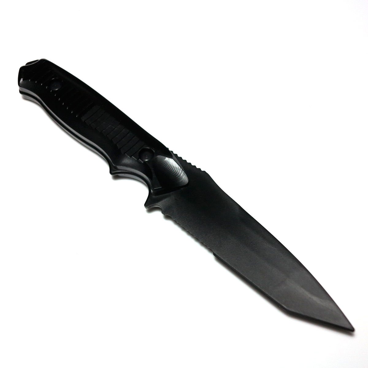 AEG Airsoft Wargame sprzęt taktyczny CYMA HY-017 plastik 141 Nimravus Tanto z osłoną czarny atrapa model zestaw