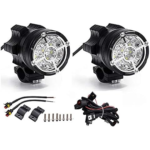 KASER Par de Faros LED para Motocicleta Cover