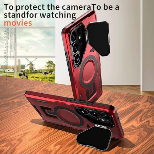 Protection objectif Samsung S26 Ultra - Coque militaire rouge - 4