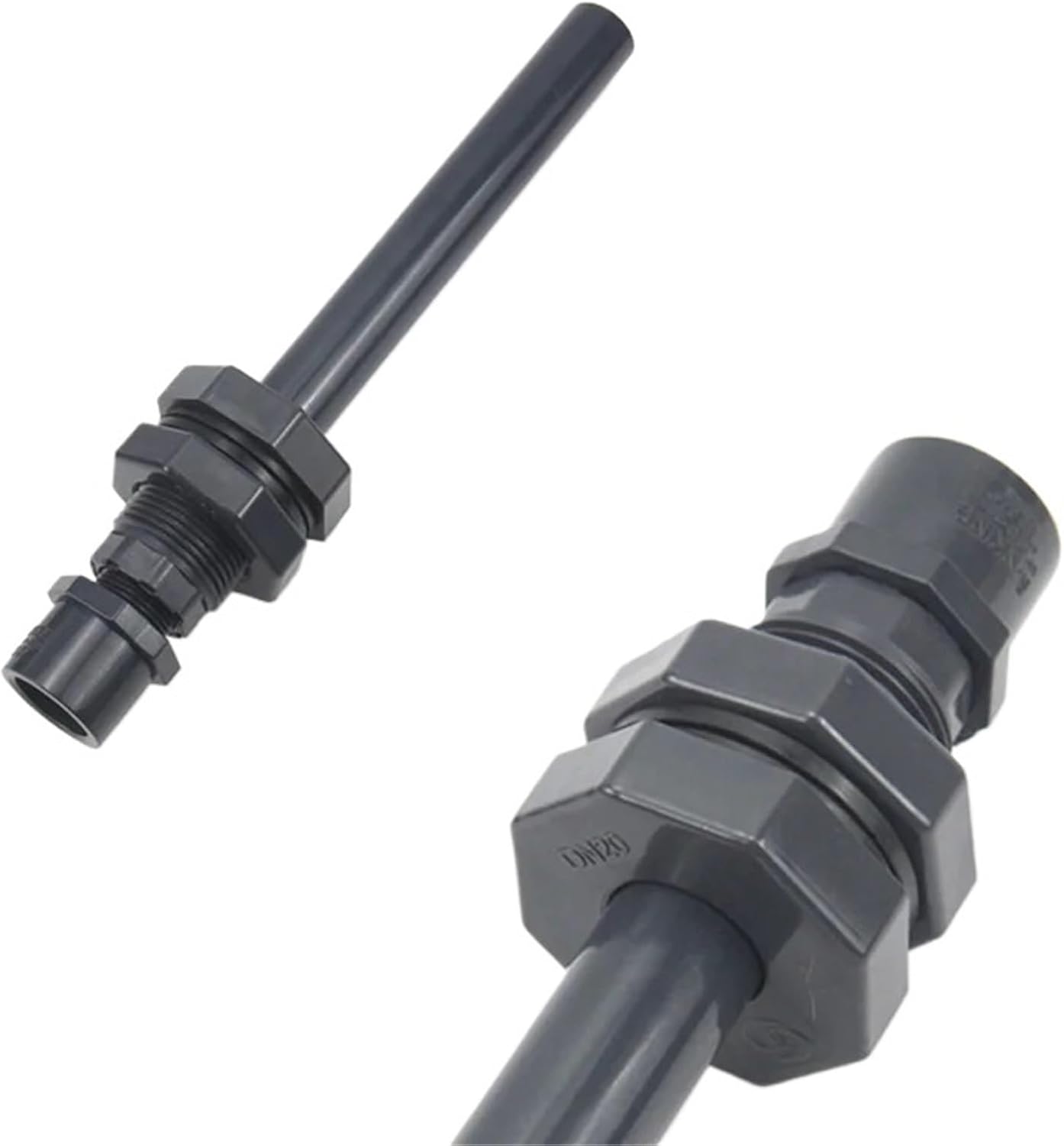 2-5PCS Fish Tank Bulkhead Pipe Joints UPVC 1/2 Inch -4 Inch Female Thread 20 To 110MM ID Aquarium Water Inlet Outlet Connector((DN20) 25mm X 3/4 inch - 5pcs)