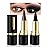 evpct 2Pcs Black Brown Long Wear Gel Eyeliner Pencils for Eye Black Face Paint, Goth Halloween Makeup Kit, Eye Liner Waterproof Smudge Proof, Cream Coal Brown Eyeliner Lipstick Set, delineador de ojos