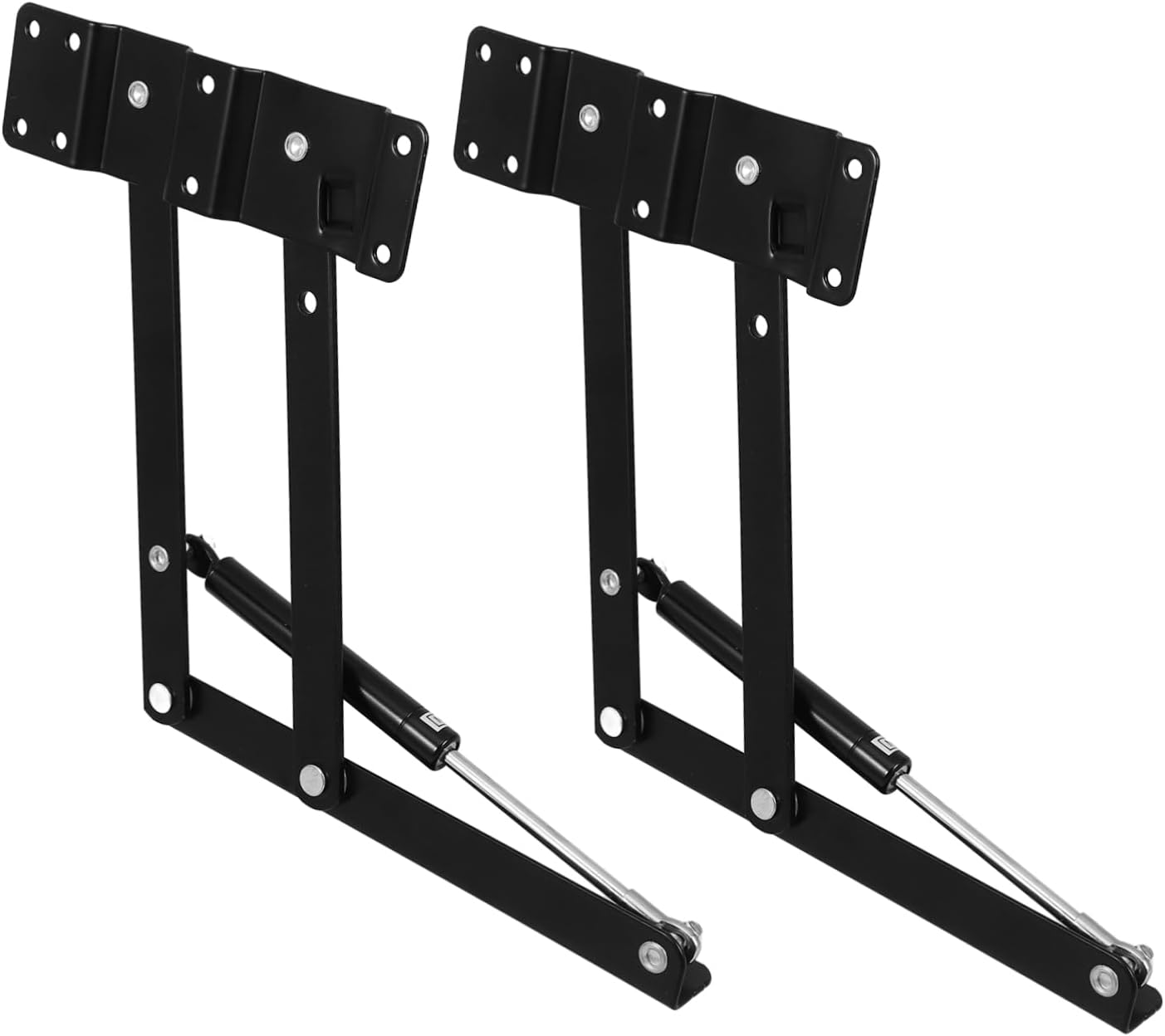 Floating Shelving Brackets Desktop Lifting Bracket Hydraulic Lift Mechanism Sturdy Construction for Living Rooms and Offices