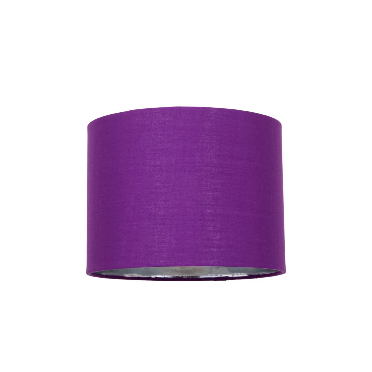 Contemporary and Chic Ochre Cotton 10" Table or Pendant Circular Drum Lamp Shade with Shiny Gold Inner - 60watt Maximum by Happy Homewares — view 14