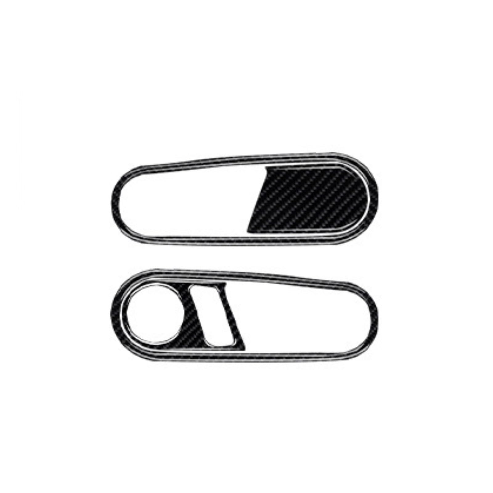 QBKGMEWCA Door Handle Interior Modification Trim Compatible for Beetle 2012-2019 Models Carbon Fiber(Type4)