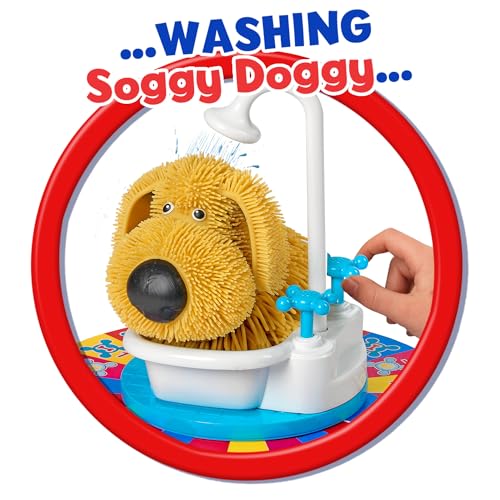 Ideal , Soggy Doggy: The Showering, Shaking, Doggy Bathing Game, Kids Games, for 2-4 Players, Ages 4+