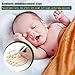 Baby Announcement Sign, 5.9 Inch Round Baby Nursery Name Signs with Ink Pad for Baby Hand and Footprints Wooden Hello World Newborn Sign for Photo Prop