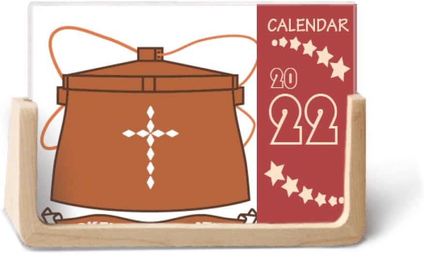 Tokelau Oceania National Emblem 2022 Desk Calendar Planner 12 Month