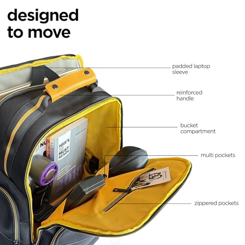 Image of Nu Republic Triphop Backpack for Men Women Office Casual 18-inch Laptop Bag Water-Resistant Multi-Pockets Sleek Smart College Backpack with Dual USB Port (Black)
