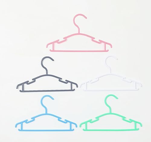 Miniatura 6 de Perchas para ropa de bebé, paquete de 100 perchas azules de plástico para niños, para armario, bebé, niño, recién nacido, perchas ideales para