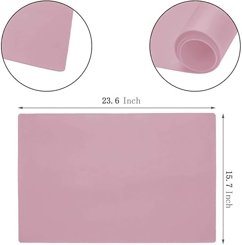 Miniatura 5 de 27.5 "por 19.6 "oversize silicona mantel individual para manualidades flexible multiusos extra grande tamaño impermeable para hornear Mat Plus