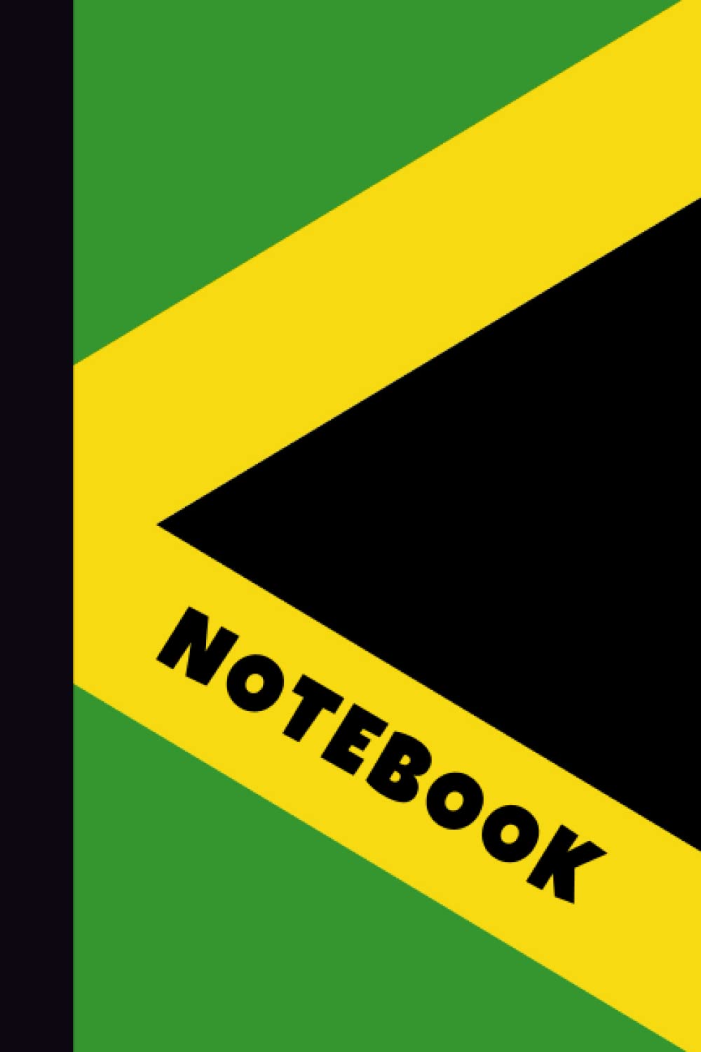 Jamaica Notebook: Jamaica Flag Notebook, Lined Book for Writing, Taking Notes + Journaling