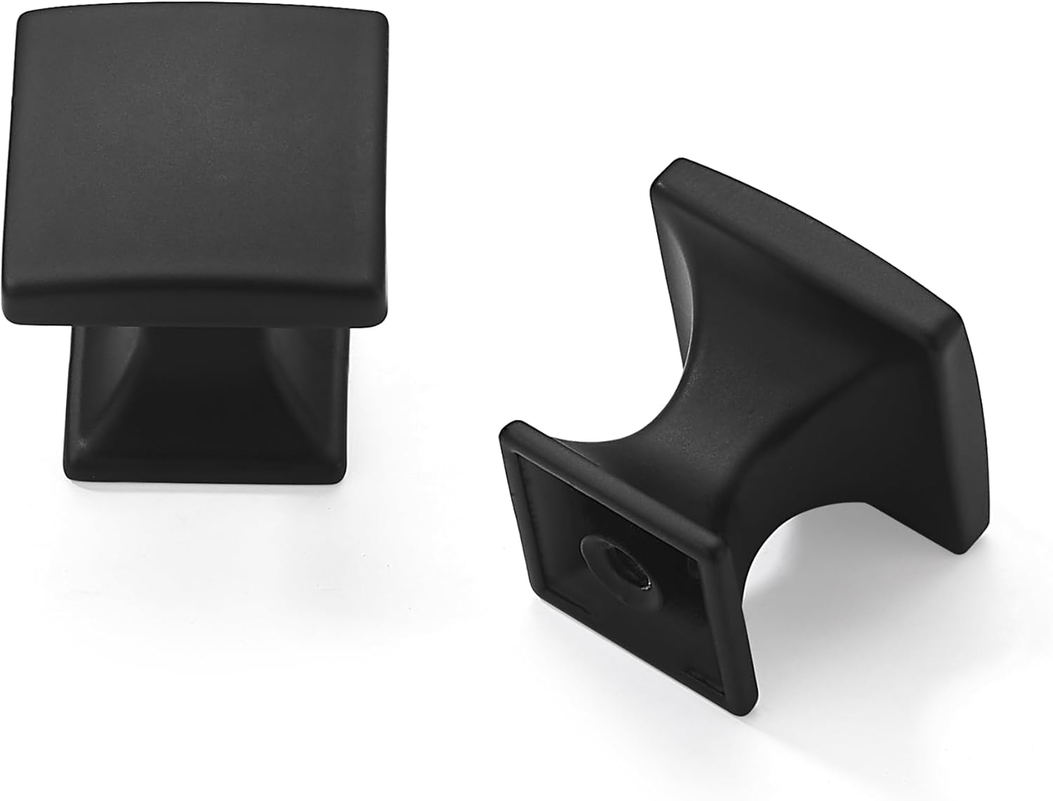 khtumeware 10 Pack 1 inch Matte Black Knobs Drawer Knobs