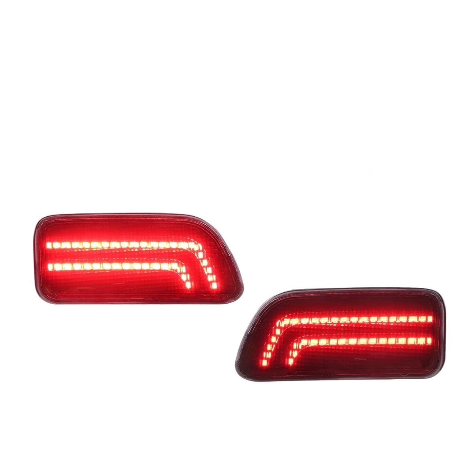 Lámpara Reflector Parachoques Trasero Para Chevrolet Para Trailblazer 2002-2009 Luz De Freno Para Parachoques Trasero Luces Reflectoras Con LED Rojo(Smoked Lens Red LED)